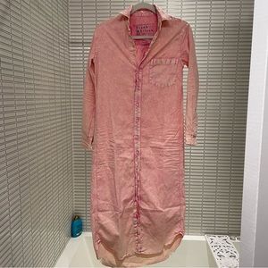 Frank and Eileen Pink acid was denim dress XXS